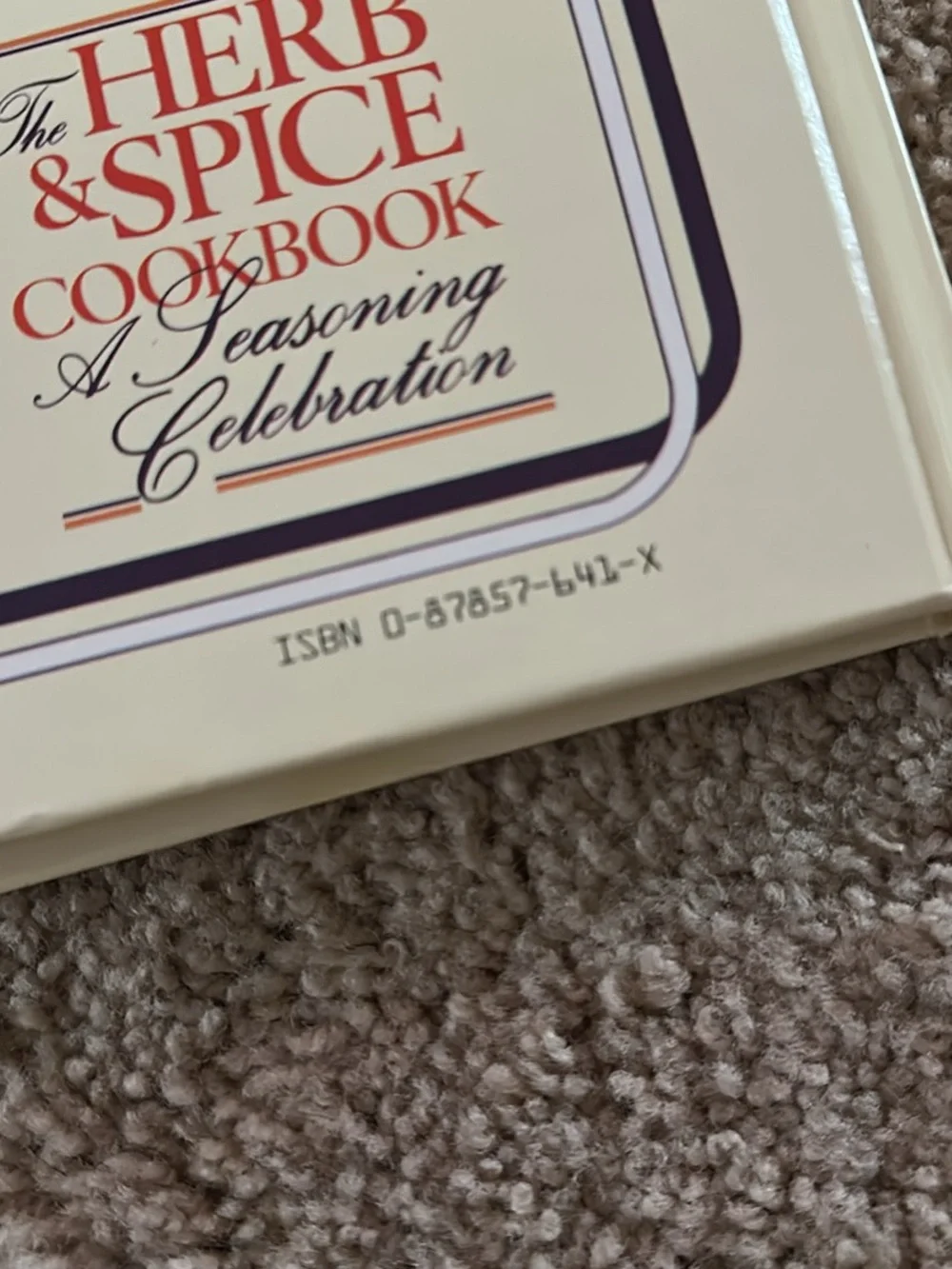 The Herb & Spice Cookbook by — Cream and Green Cover